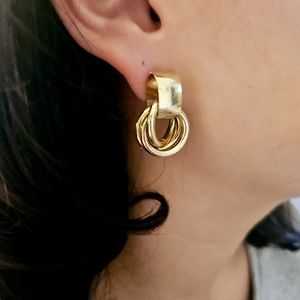 Vintage Gold Hoop Earrings
